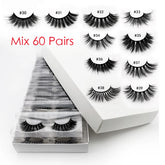 3D Mink Eyelashes Natural Wispy Bulk Wholesale by Home for Health and Beauty
