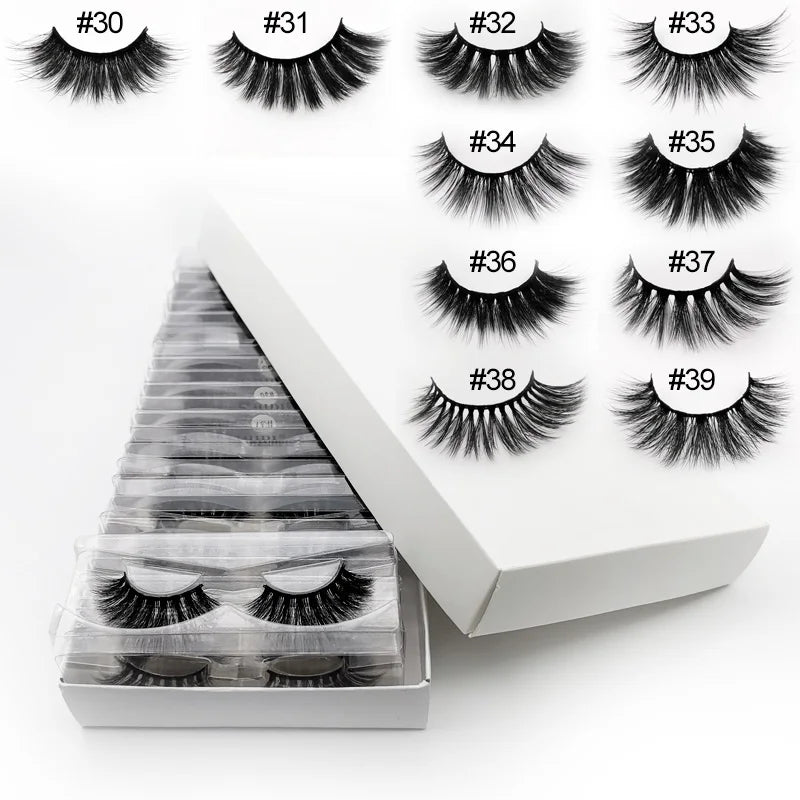 3D Mink Eyelashes Natural Wispy Bulk Wholesale by Home for Health and Beauty
