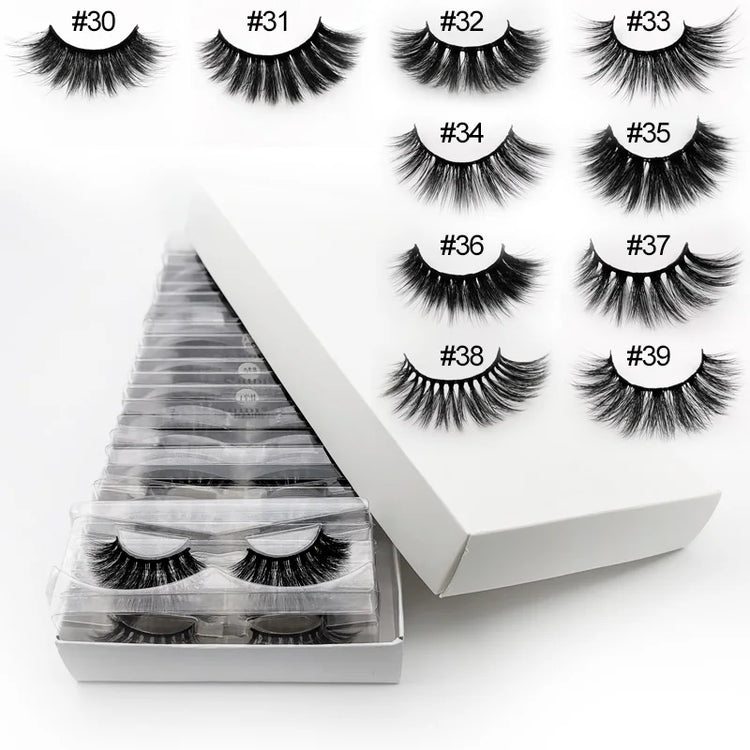 3D Mink Eyelashes Natural Wispy Bulk Wholesale by Home for Health and Beauty