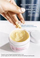 AILKE Organic Shea Butter Oil Whitening Cream, Brightening, Moisturizing, Smooth Nourish, Soften Skin, for Face, Body, 100ml by Home for Health and Beauty