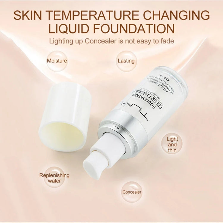 Magic Color Changing Foundation Oil-Control Face Cover Concealer Makeup Liquid Hydrating Long Lasting Tone Foundation by Home for Health and Beauty