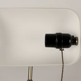 Desk lamp Table Light glass banker‘s lamp zipper switch for bedroom home stuy restaurant library office light night lamp by Home for Health and Beauty