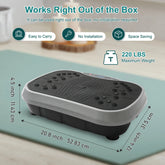 Vibration Plate Exercise Machine Fat Burn Whole Body Workout by Home for Health and Beauty
