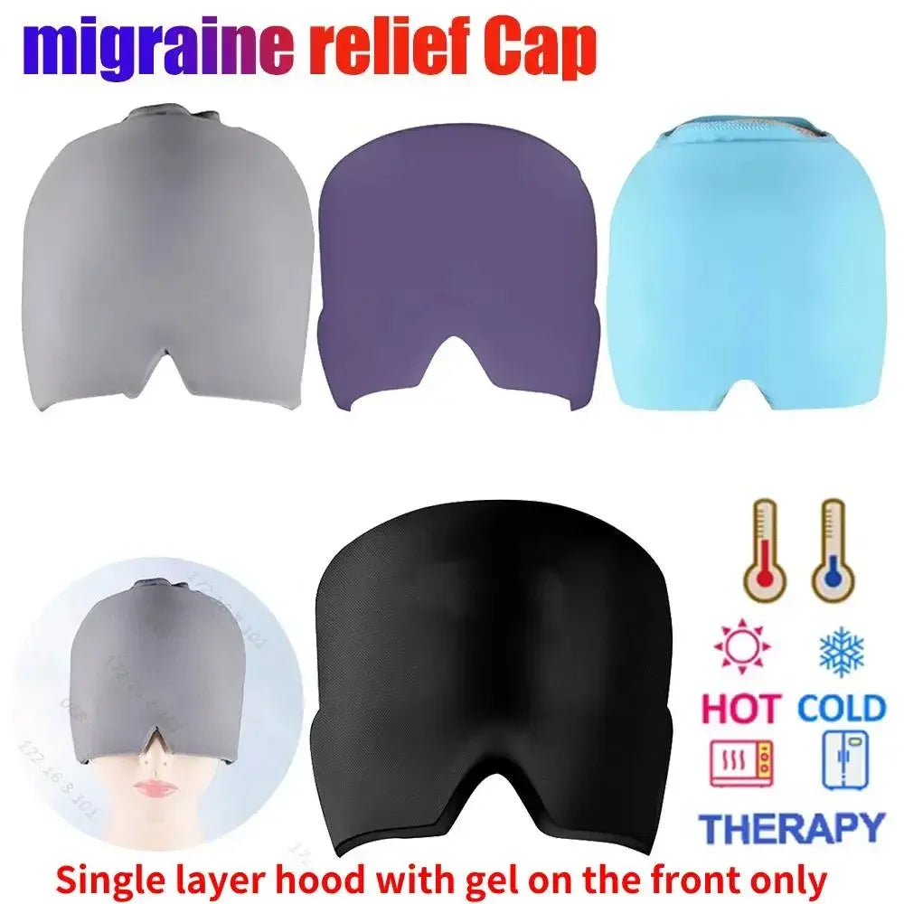 Relief Headgear Migraine Gel Ice Cap Cold Therapy Headband