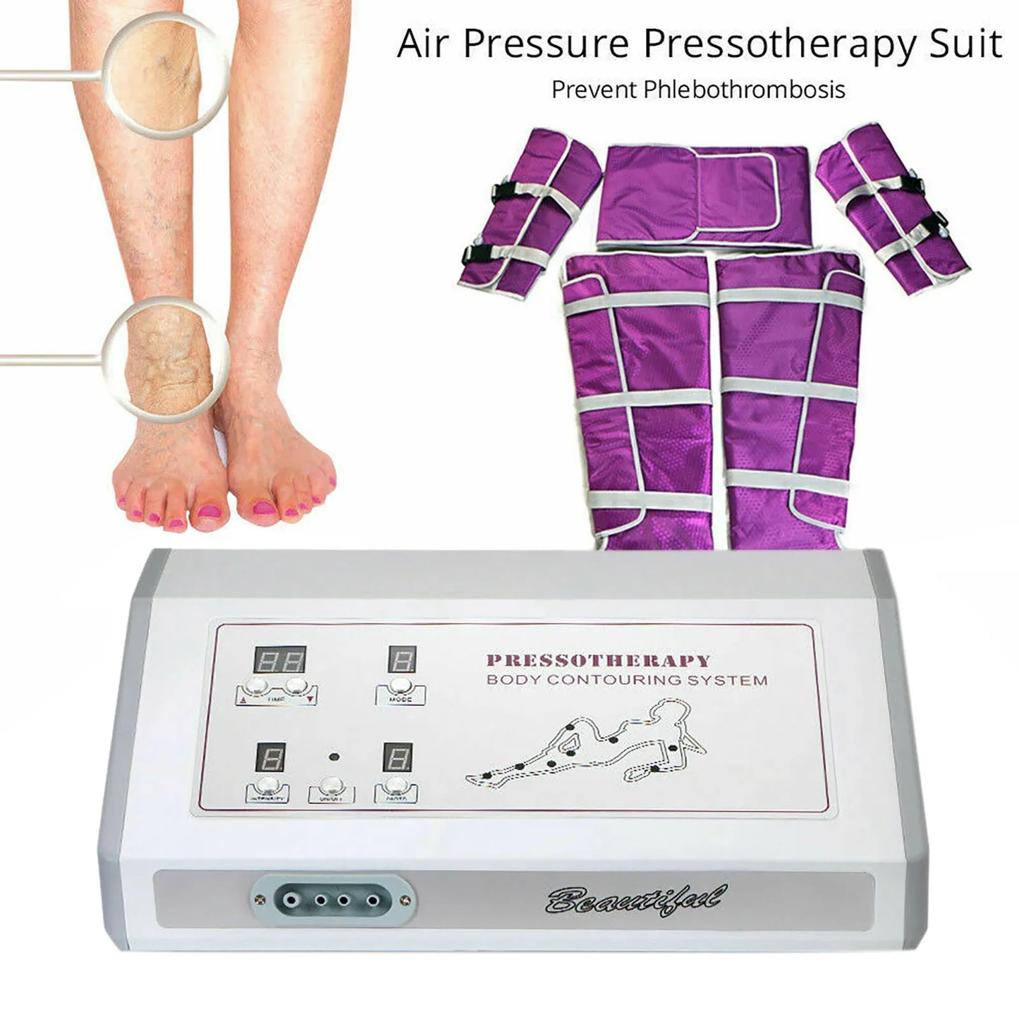 Pressotherapy Air Pressure Massage Machine For Body Slimming