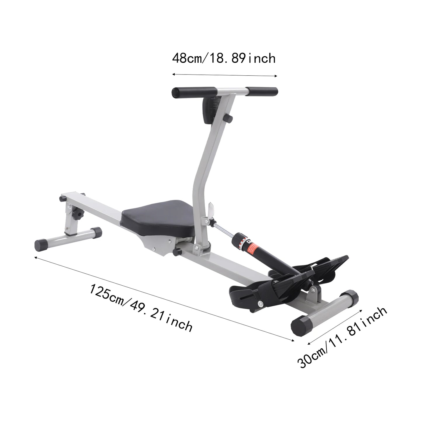 Folding Rowing Machine With LED Display Screen For Home Gym