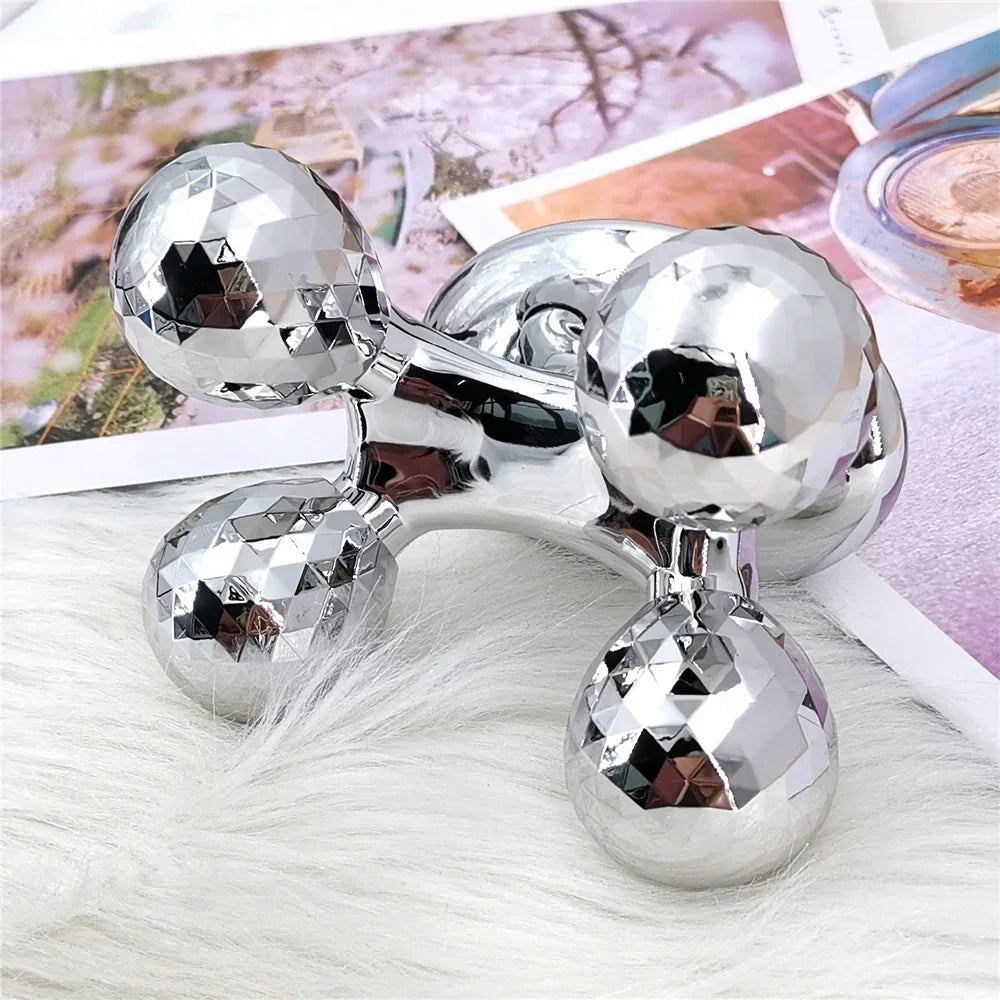 4D Roller Massager Solar Micro Current Face And Body