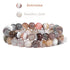 2Pcs Colorful Natural Stone Bead Bracelet Set 8MM Natural Agates Turquois Amethysts Quartzs Gem Stretch Bangle Jewelry Gift by Home for Health and Beauty