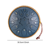 12 Inch Music Drum with Handbag Drumstick 15 Notes D Tone Ethereal Drum Yoga Meditation Sound Healing Beginner Hand Drum by Home for Health and Beauty