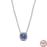 925 Sterling Silver Bow Heart Necklace Zircon Charm Gift by Home for Health and Beauty