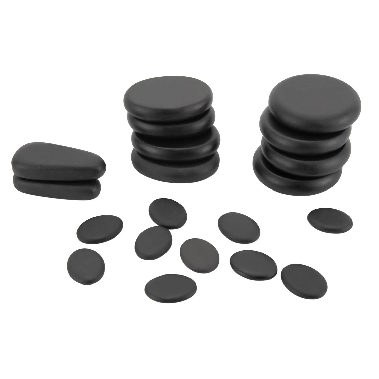 Hot Stones Massage Set, 18 Volcanic Rocks Body Massage Set, for Massage, Scraping, Hot Compress by Home for Health and Beauty