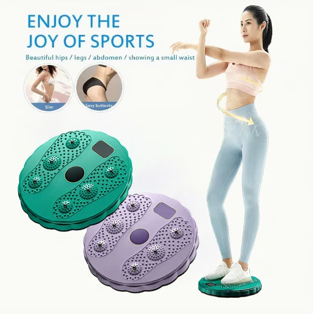 Waist Twisting Disc Magnetic Massage Device For Abs Fitness