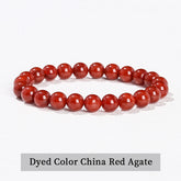 JD Natural Stone Beads Bracelet Amethyst Tiger Eye Crystal Quartz Agate Gem Beads Bangles Women Men Reiki Healling Jewelry Gift by Home for Health and Beauty