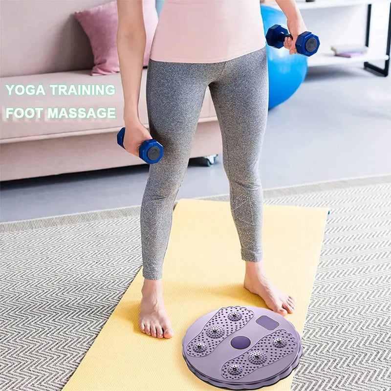 Waist Twisting Disc Magnetic Massage Device For Abs Fitness