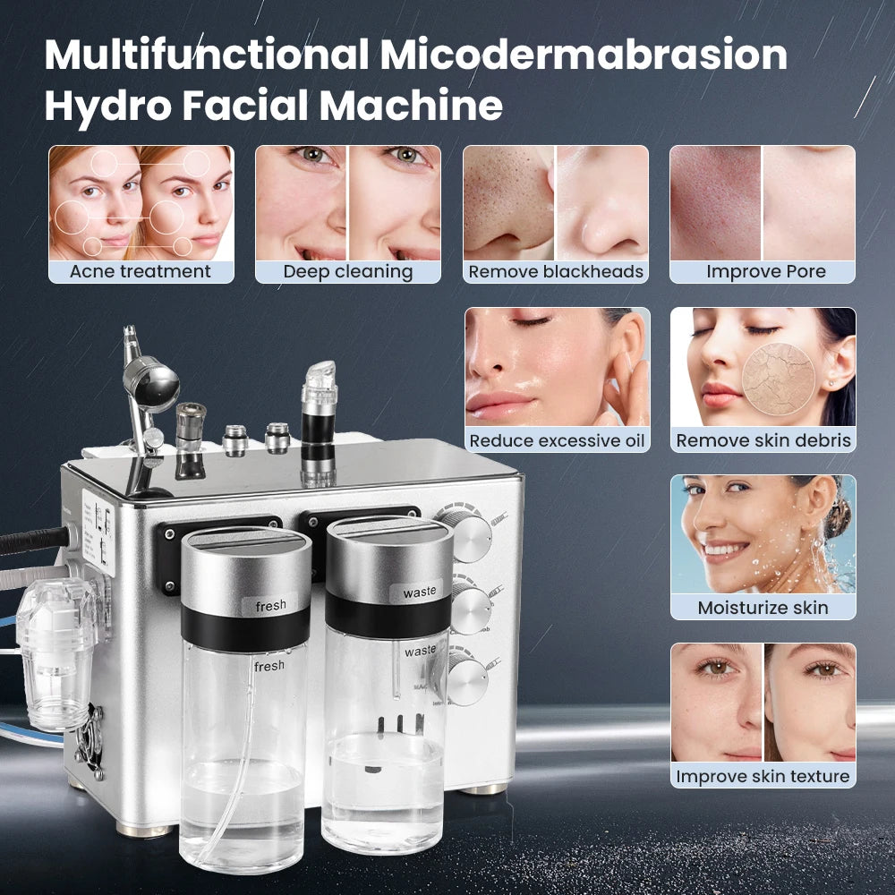 3 In 1 Hydro Dermabrasion Facial Cleansing Machine