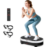 Vibration Plate High Frequency Vibration Fat Burning Fitness Platform 9 Programs 120 Levels Home Gym Weight Loss Remote Control by Home for Health and Beauty