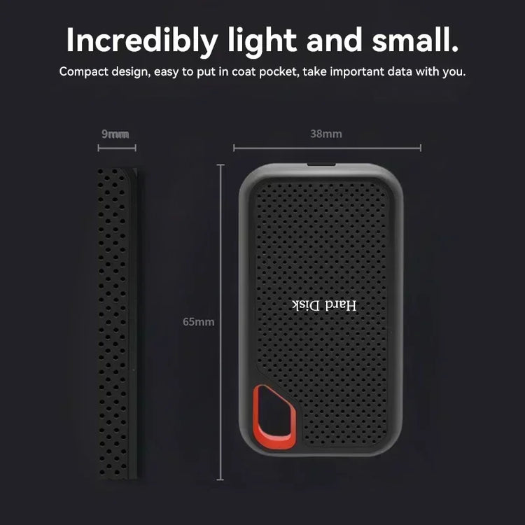 Portable External SSD 2TB High Capacity Solid State Drive USB 3.2 Gen2 Ultra Fast Storage for Game Files by Home for Health and Beauty