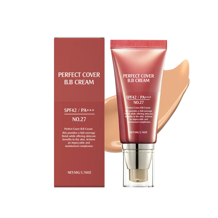 Perfect Cover Bb Cream Brightens Complexion Covering Skin Blemishes Lasting Lightweight Hydrates Moisturize Concealer Corrector by Home for Health and Beauty