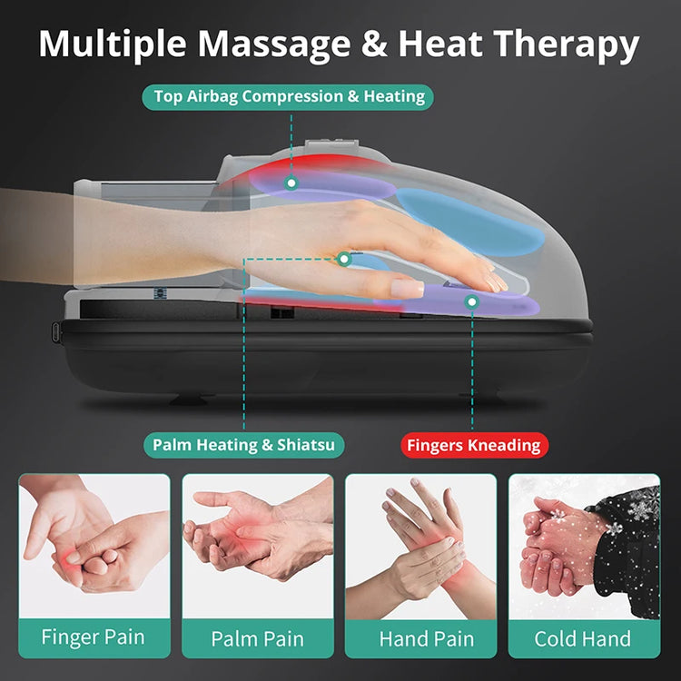 Wireless Hand Massager With Air Compression Palm Acupoint Massage by Home for Health and Beauty