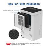 Dehumidifier With Drain Hose Auto Or Manual Drainage by Home for Health and Beauty