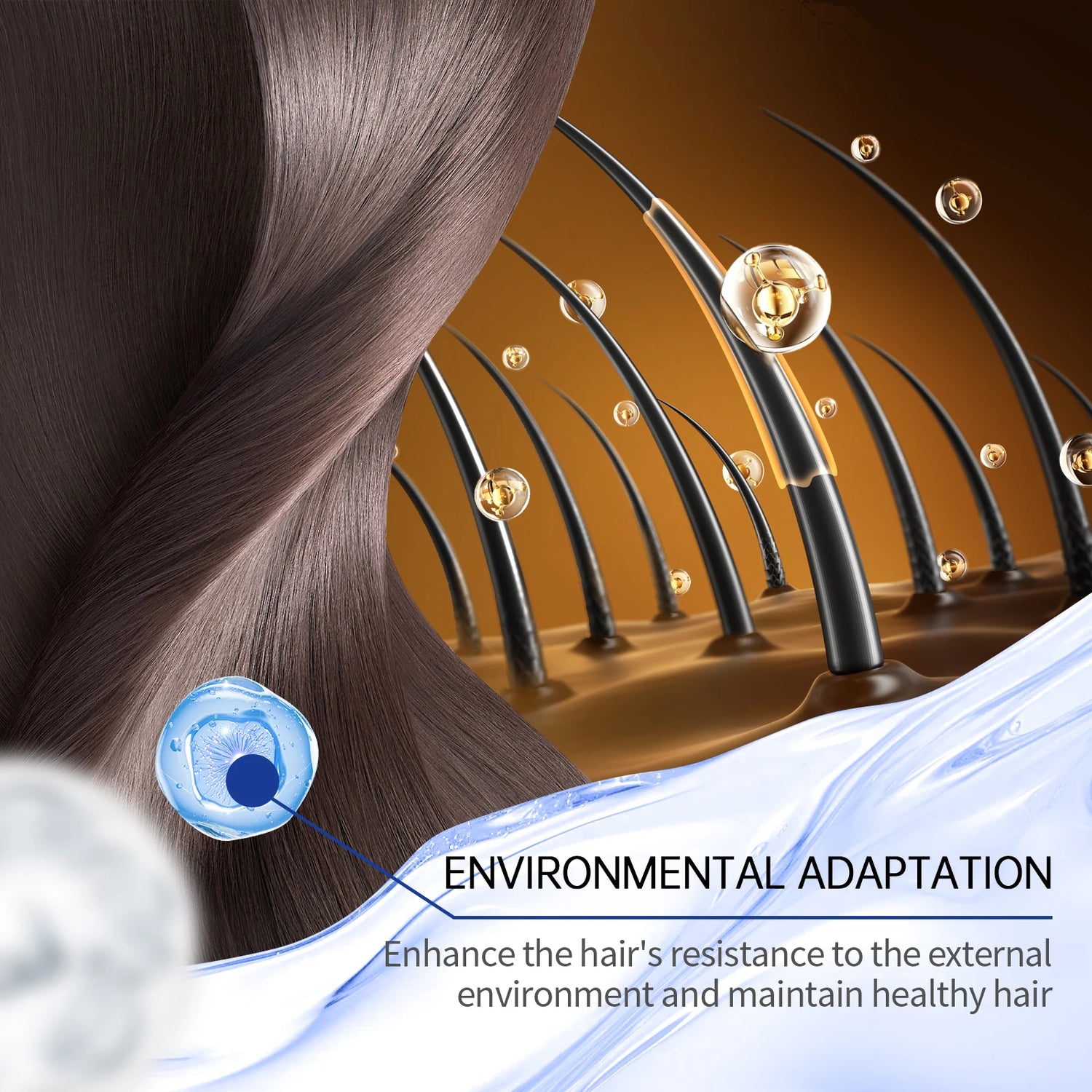 EELHOE 30ml Copper Peptide Hair Serum Strengthening Hair Roots Repair Hairs Damage Essence Nourish Smoother Hair Loss Growth Oil by Home for Health and Beauty