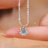 Real Moissanite Diamond Pendant Necklace 925 Sterling Silver Cauliflower Chain by Home for Health and Beauty