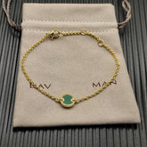 High-Quality Elegant and Simple Gold-Plated Round Bracelets and Necklaces Set by Home for Health and Beauty
