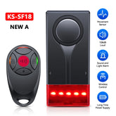 Wireless Vibration Bike Alarm With Remote Control Anti-Theft Alarm 110dB Loud Bike Door Window Alarm Home Safety System by Home for Health and Beauty