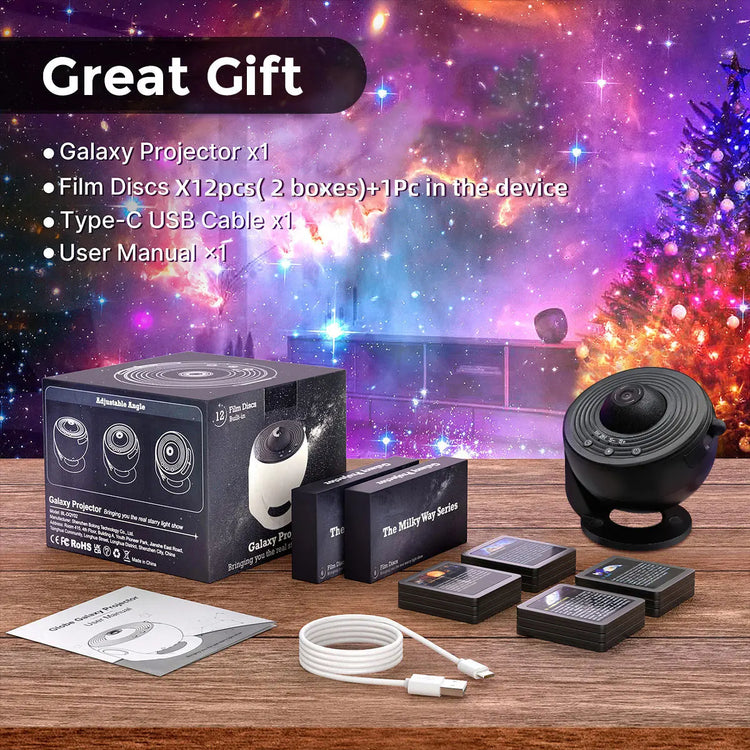 Mexllex Galaxy Ultral Star Projector 13 In 1 LED Night Light by Home for Health and Beauty
