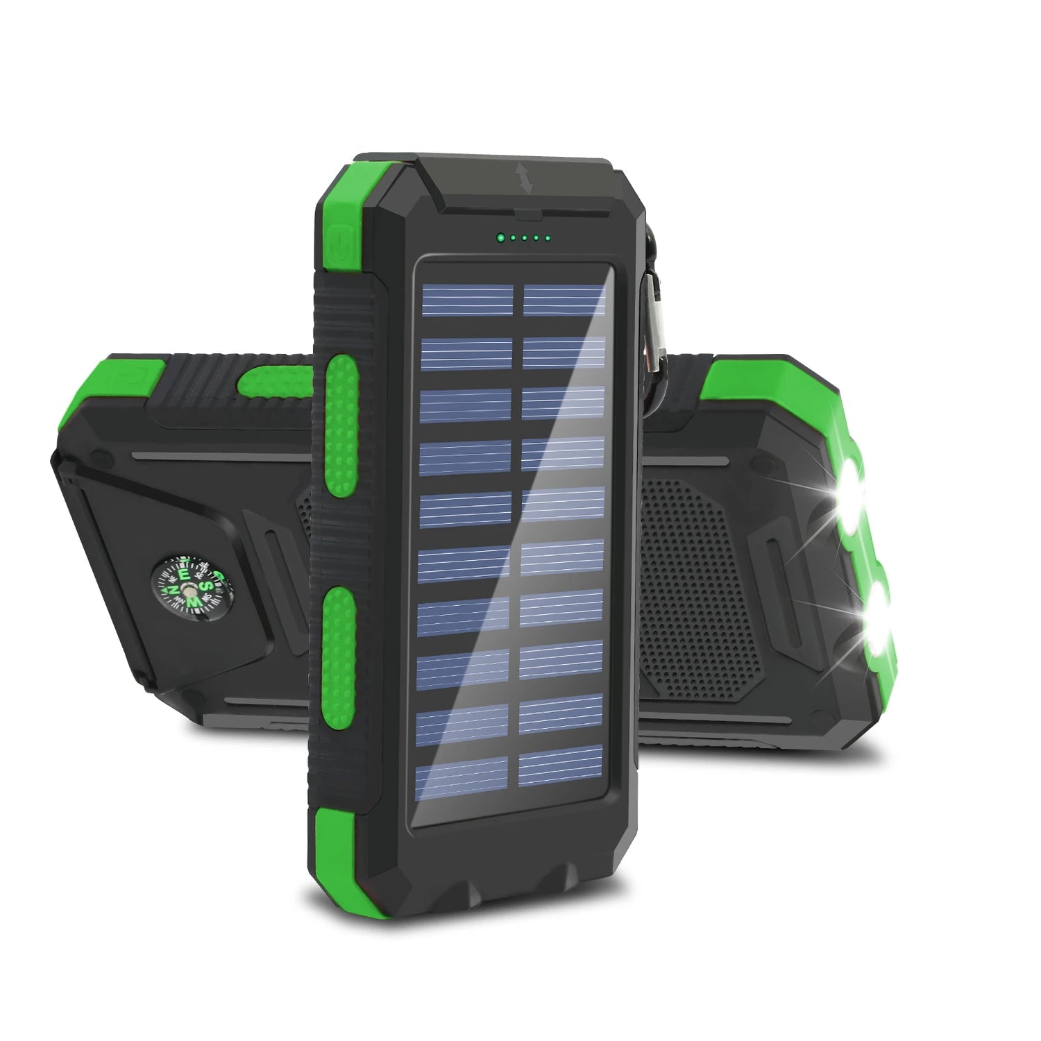 20000mAh Solar Power Bank Large Capacity Portable Outdoor Fast Charging Built-in Li-polymer Battery LDE Light for iphone Samsung by Home for Health and Beauty