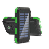 20000mAh Solar Power Bank Large Capacity Portable Outdoor Fast Charging Built-in Li-polymer Battery LDE Light for iphone Samsung by Home for Health and Beauty