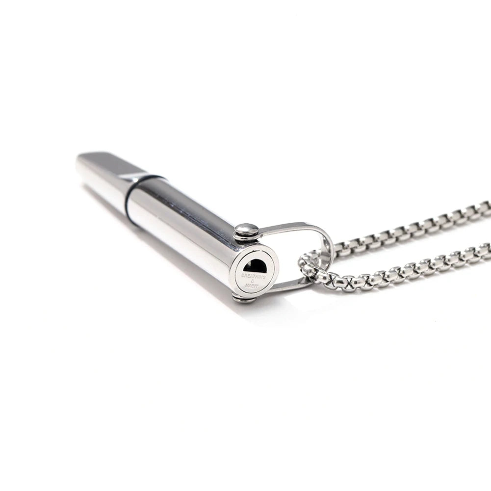 Anxiety Relief Breathing Necklace For Quitting Smoking Meditation