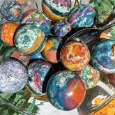 1pc Ocean Jasper Sphere, Crystal Collection by Home for Health and Beauty