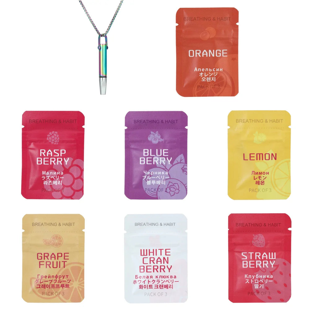 Anxiety Relief Breathing Necklace For Quitting Smoking Meditation