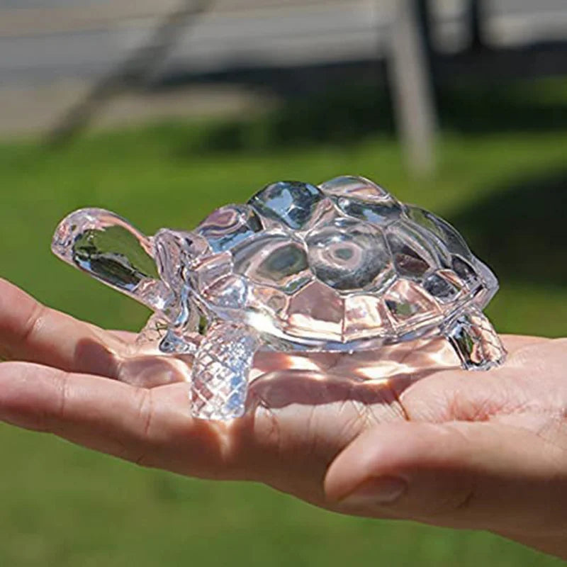 Crystal Turtle Ornament, Mini Turtle Statue, Lucky Ornament, Suitable for Home Office Desk Decoration, Home Decoration by Home for Health and Beauty