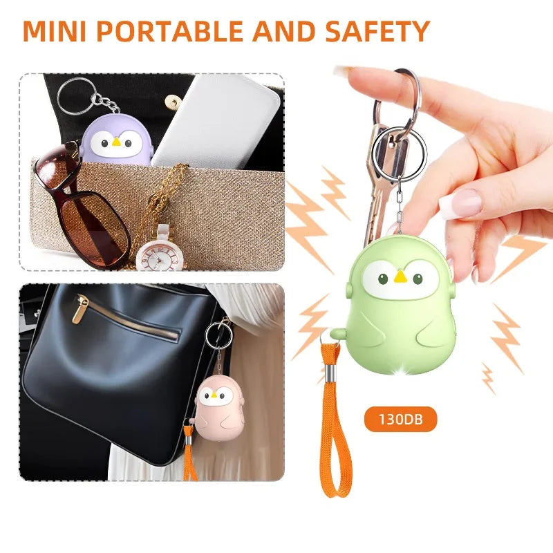 Personal Self Defense Alarm 130db Self Defense Siren Safety Alarm For Women Girl Personal Keychain Alarm With lighting by Home for Health and Beauty