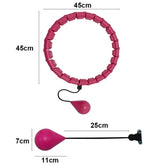 Hula Hoop Smart Weighted For Adults Weight Loss 47 Inch Waist 24 Detachable Links Fitness Hoop For Women And Beginners by Home for Health and Beauty