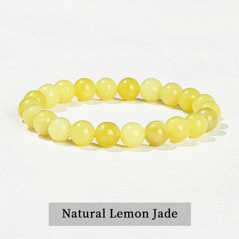 JD Natural Stone Beads Bracelet Amethyst Tiger Eye Crystal Quartz Agate Gem Beads Bangles Women Men Reiki Healling Jewelry Gift by Home for Health and Beauty