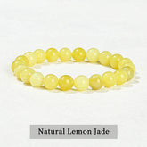 JD Natural Stone Beads Bracelet Amethyst Tiger Eye Crystal Quartz Agate Gem Beads Bangles Women Men Reiki Healling Jewelry Gift by Home for Health and Beauty