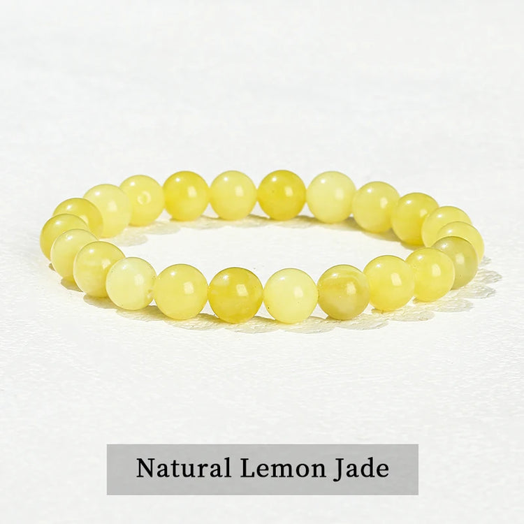 JD Natural Stone Beads Bracelet Amethyst Tiger Eye Crystal Quartz Agate Gem Beads Bangles Women Men Reiki Healling Jewelry Gift by Home for Health and Beauty