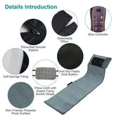 Electric Mat Kneading Vibrating Full Body Massager With Heating by Home for Health and Beauty