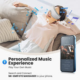 Eye Massager With Heat And Bluetooth For Migraine Relief by Home for Health and Beauty