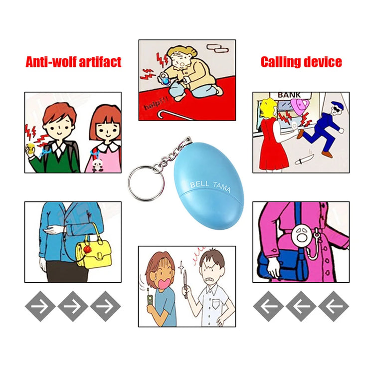 Personal Alarm Keyring for Women/Elder, Pocket Alarm 120db Loud Speaker, Safety Self Defense Alarm Keychain for Girls Kids by Home for Health and Beauty