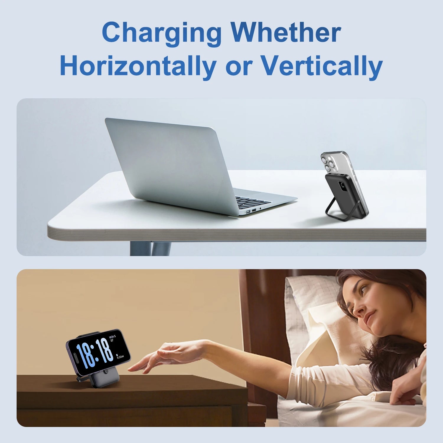 Magnetic 10000mAh Wireless Power Bank iPhone 15 14 13 12 by Home for Health and Beauty