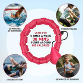 Hula Hoop Smart Weighted For Adults Weight Loss 47 Inch Waist 24 Detachable Links Fitness Hoop For Women And Beginners by Home for Health and Beauty