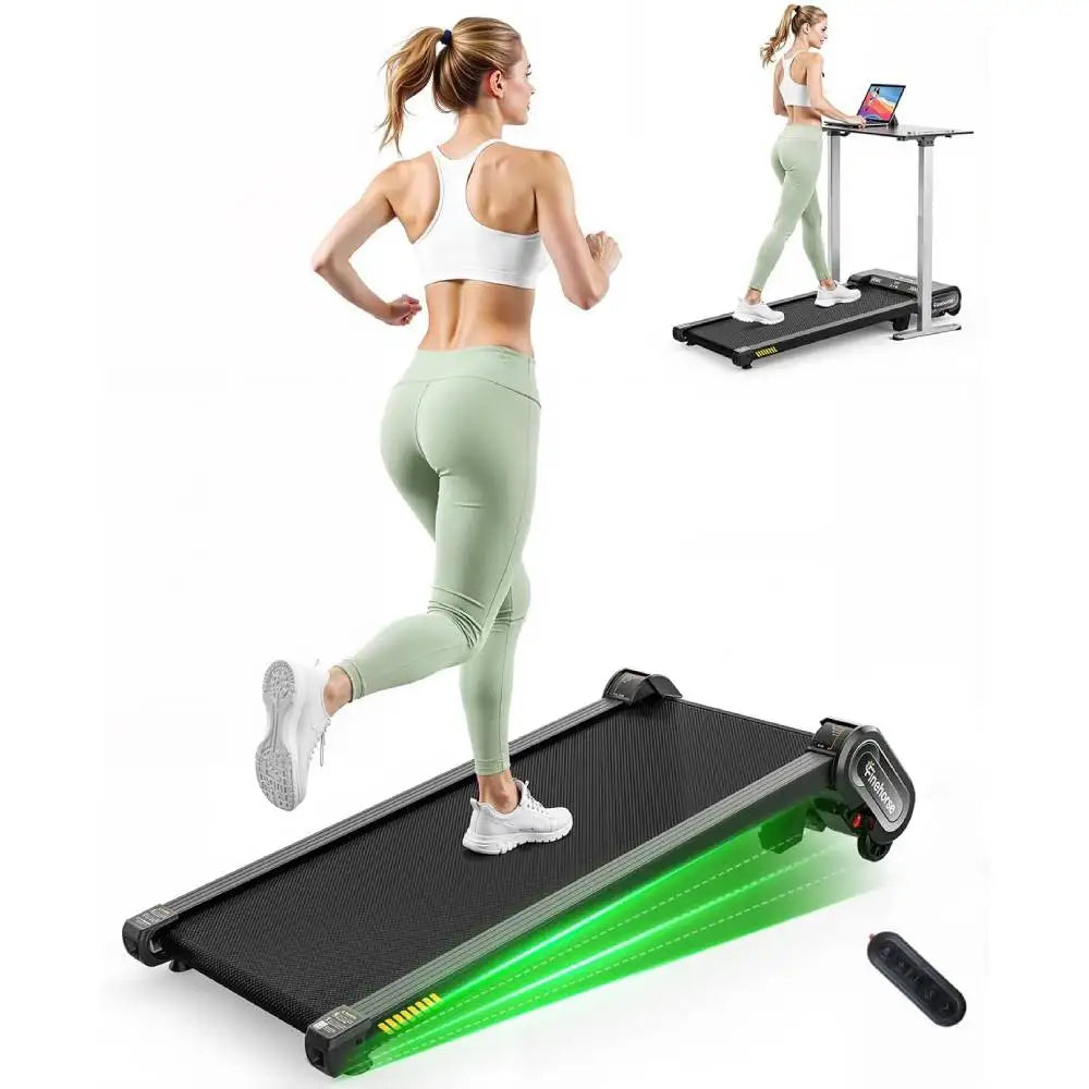 Akluer 13% 6-Level Walking Pad with Auto Incline - Treadmill with Auto Incline and Remote Control, 330Lbs Capacity Portable Under Desk Treadmill for Home Office, LED Display by Home for Health and Beauty