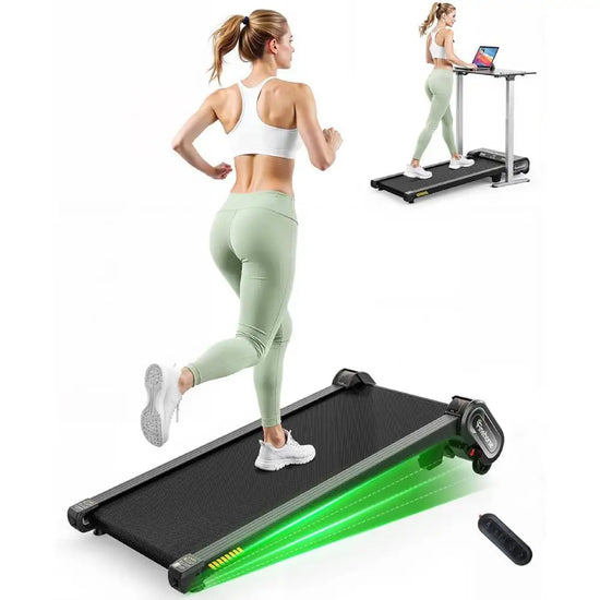 Akluer 13% 6-Level Walking Pad with Auto Incline - Treadmill with Auto Incline and Remote Control, 330Lbs Capacity Portable Under Desk Treadmill for Home Office, LED Display by Home for Health and Beauty