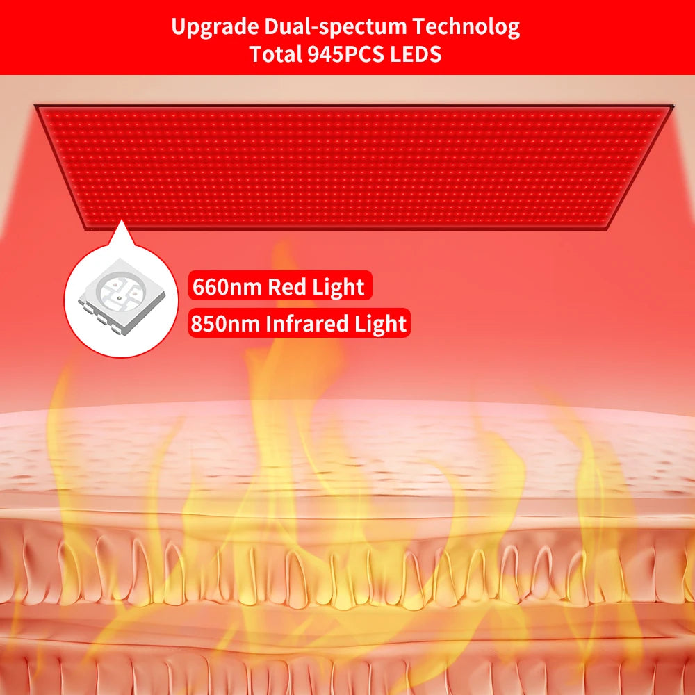 Electronic LED Light Therapy Mat For Whole Body Relaxation And Recovery by Home for Health and Beauty
