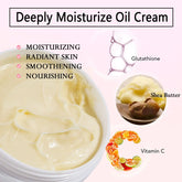 AILKE Organic Shea Butter Oil Whitening Cream, Brightening, Moisturizing, Smooth Nourish, Soften Skin, for Face, Body, 100ml by Home for Health and Beauty
