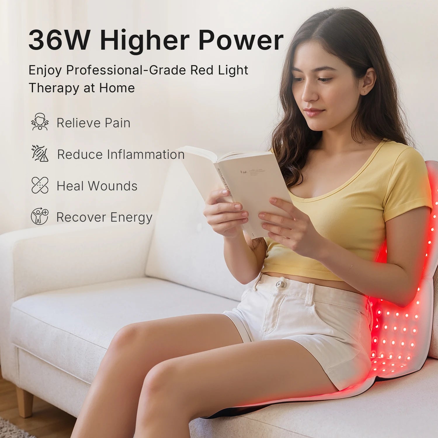 Hello Face Near Infrared Light Therapy Mat by Home for Health and Beauty